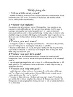 Tài liệu phỏng vấn