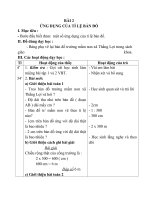 Giáo án Toán 4 chương 5 bài 2: Ứng dụng của tỉ lệ bản đồ