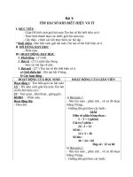 Giáo án Toán 4 chương 5 bài 1: Tìm 2 số khi biết hiệu và tỉ của 2 số đó