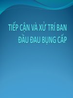 Tiếp cận và xử trí đau bụng cấp