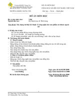 Xây dựng tài liệu kỹ thuật về công nghệ cho sản phẩm áo khoác ngoài nữ