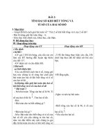 Giáo án Toán 4 chương 5 bài 1: Tìm 2 số khi biết tổng và tỉ của 2 số đó