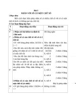 Giáo án Toán 4 chương 2 bài 2: Nhân với số có một chữ số