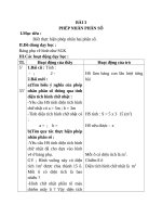 Giáo án Toán 4 chương 4 bài 2: Phép nhân phân số