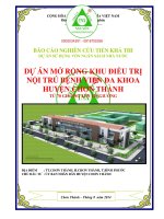 Dự án mở rộng khu điều trị nội trú bệnh viện đa khoa huyện Chơn Thành tỉnh Bình  Phước 0903034381