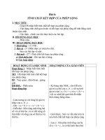 Giáo án Toán 4 chương 2 bài 1: Tính chất kết hợp của phép cộng