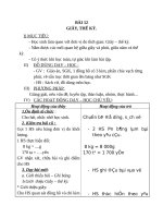 Giáo án Toán 4 chương 1 bài 12: Giây, thế kỉ