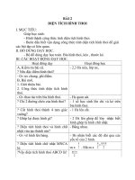 Giáo án Toán 4 chương 4 bài 3: Diện tích hình thoi