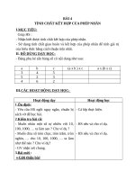 Giáo án Toán 4 chương 2 bài 2: Tính chất kết hợp của phép nhân