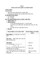 Giáo án Toán 4 chương 2 bài 2: Tính chất kết hợp của phép nhân