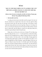 Tieu luan XHH nhu cầu tiếp nhận thông tin về lao đông việc làm tiểu luận cao học