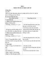 Giáo án Toán 4 chương 2 bài 2: Nhân với số có một chữ số