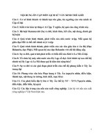 Ôn tập môn Lịch sử văn minh