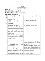 Giáo án Toán 4 chương 4 bài 2: Phép trừ phân số