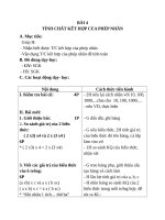 Giáo án Toán 4 chương 2 bài 2: Tính chất kết hợp của phép nhân