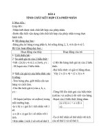 Giáo án Toán 4 chương 2 bài 2: Tính chất kết hợp của phép nhân