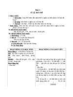 Giáo án Toán 4 chương 5 bài 2: Tỉ lệ bản đồ