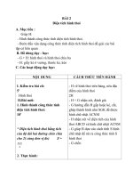 Giáo án Toán 4 chương 4 bài 3: Diện tích hình thoi