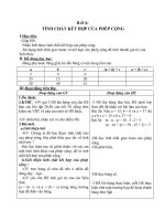 Giáo án Toán 4 chương 2 bài 1: Tính chất kết hợp của phép cộng