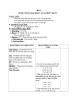 Giáo án Toán 4 chương 2 bài 2: Tính chất giao hoán của phép nhân