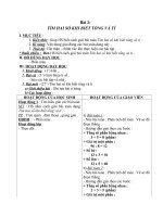 Giáo án Toán 4 chương 5 bài 1: Tìm 2 số khi biết tổng và tỉ của 2 số đó