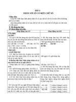 Giáo án Toán 4 chương 2 bài 2: Nhân với số có một chữ số