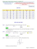 HOT Đề và Hướng dẫn giải chi tiết TOÁN THPT QG 2018 File Word (Mã đề thi 101)