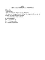 Giáo án Toán 4 chương 2 bài 2: Tính chất kết hợp của phép nhân