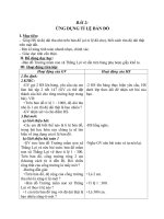 Giáo án Toán 4 chương 5 bài 2: Ứng dụng của tỉ lệ bản đồ