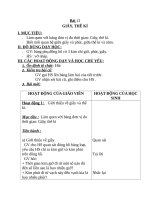 Giáo án Toán 4 chương 1 bài 12: Giây, thế kỉ