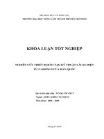 NGHIÊN CỨU THIẾT BỊ ĐÀO TẠO KỸ THUẬT LÁI XE ĐIỆN TỬ CARSIM II CỦA HÀN QUỐC