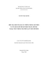 ĐIỀU TRA MỘT SỐ LOÀI CÂY TRỒNG TRONG GIỎ TREO VÀ ỨNG DỤNG BỐ TRÍ GIỎ TREO TRANG TRÍ NỘI - NGOẠI THẤT TRONG NHÀ PHỐ TẠI TP. HỒ CHÍ MINH