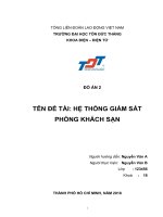 Đồ án hệ thống giám sát phòng khách sạn
