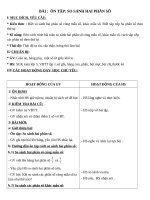 Giáo án Toán 5 chương 1 bài 3: Ôn tập So sánh hai phân số