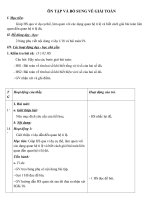 Giáo án Toán 5 chương 1 bài 8: Ôn tập và bổ sung về giải toán