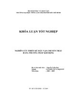 NGHIÊN CỨU THIẾT KẾ MÁY VẬN CHUYỂN TRẤU BẰNG PHƯƠNG PHÁP KHÍ ĐỘNG