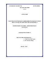 Quản trị rủi ro tín dụng tại ngân hàng thương mại cổ phần ngoại thương việt nam theo tiêu chuẩn basel II 