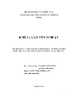 NGHIÊN CỨU, THIẾT KẾ HỆ THỐNG ĐỊNH ÔN ĐIỀU KHIỂN NHIỆT ĐỘ, ẨM ĐỘ, ÁNH SÁNG TỰ ĐỘNG BẰNG PLC 4m3.