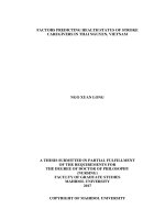 Factorspredicting health status of stroke care givers in thai nguyen, vietnam 