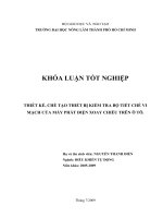 THIẾT KẾ, CHẾ TẠO THIẾT BỊ KIỂM TRA BỘ TIẾT CHẾ VI MẠCH CỦA MÁY PHÁT ĐIỆN XOAY CHIỀU TRÊN Ô TÔ.
