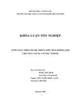 TÍNH TOÁN THIẾT KẾ HỆ THỐNG ĐIỀU HÒA KHÔNG KHÍ CHO TÒA CAO ỐC CENTEC TOWER
