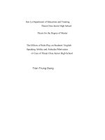 luận văn thạc sỹ bằng tiếng anh the effects of role play on students’ english speaking ability and attitudesmotivations