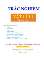 Bài tập trắc nghiệm lớp 11