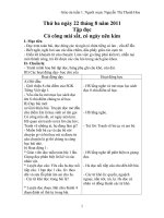 Giáo án tuần 1 lớp 2