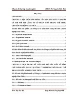 Hoàn thiện kế toán chi phí sản xuất và tính giá thành sản phẩm tại công ty cổ phần thời trang thể thao chuyên nghiệp Giao Thủy”