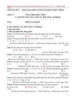CHUYÊN ĐỀ  2   PHẦN 1  LÝ THUYẾT VÔ CƠ 12 KIM LOẠI KIỀM, KIM LOẠI KIỀM THỔ, NHÔM