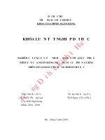 Nghiên cứu các yếu tố ảnh hưởng đến thị giá cổ phiếu của ngân hàng thương mại cổ phần á châu niêm yết trên sàn giao dịch chứng khoán hà nội  