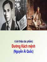 BÀI GIẢNG điện tử tư TƯỞNG hồ CHÍ MINH   GIỚI THIỆU tác PHẨM ĐƯỜNG CÁCH MỆNH
