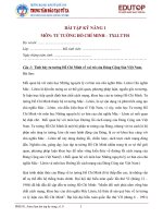 Phân tích tư tưởng Hồ Chí Minh về vai trò của đại đoàn kết dân tộc. liên hệ thực tiễn Việt Nam hiện nay.