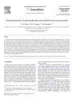 Characterization of polysaccharides extracted from brown seaweeds (1)